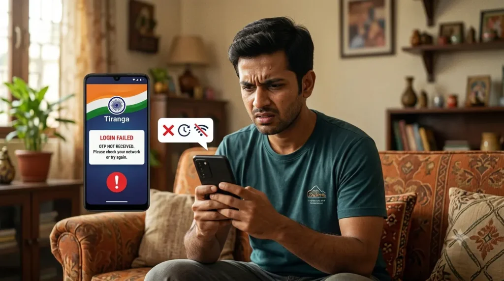 Tiranga Game Login Problems